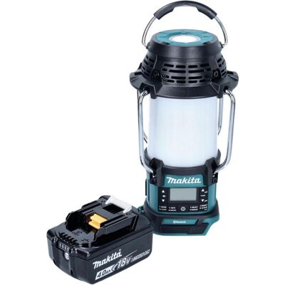 Makita DMR 056 M1 Akku Radio 18 V FM DAB+ mit Laterne 360° Taschenlampe IP65 + 1x Akku 4,0 Ah - oh (AM, DAB, DAB+, FM, Bluetooth), Radio Makita DMR 056 M1 Akku Radio 18 V FM DAB+ mit Laterne 360° Taschenlampe IP65 + 1x Akku 4,0 Ah - oh (AM, DAB, DAB+, FM, Bluetooth), Radio