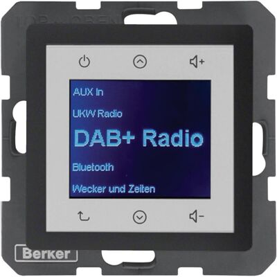 Berker BERK Radio Touch - Radio, Grau Berker BERK Radio Touch - Radio, Grau