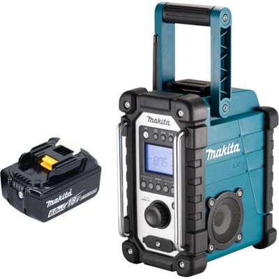 Makita DMR 116 G1 Akku Baustellenradio 14,4 - 18 V AM FM AUX + 1x Akku 6,0 Ah - ohne Ladegerät (AM, FM, Bluetooth), Radio Makita DMR 116 G1 Akku Baustellenradio 14,4 - 18 V AM FM AUX + 1x Akku 6,0 Ah - ohne Ladegerät (AM, FM, Bluetooth), Radio