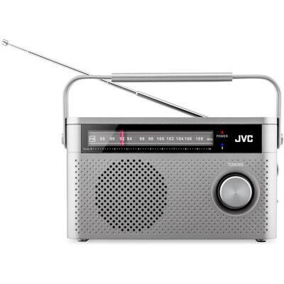 JVC Radio Przenośne radio RA-E315G szary (FM, Bluetooth), Radio, Grau JVC Radio Przenośne radio RA-E315G szary (FM, Bluetooth), Radio, Grau
