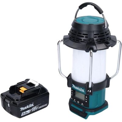 Makita DMR 055 T1 Akku Radio 18 V FM mit Laterne 360° Taschenlampe + 1x Akku 5,0 Ah - ohne (FM), Radio Makita DMR 055 T1 Akku Radio 18 V FM mit Laterne 360° Taschenlampe + 1x Akku 5,0 Ah - ohne (FM), Radio