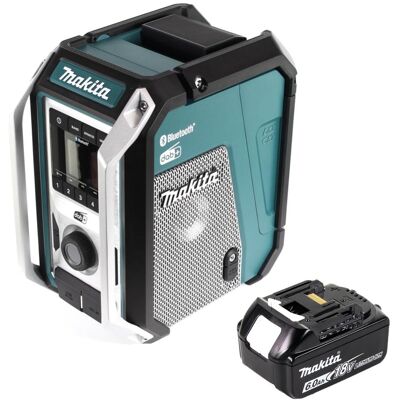 Makita DMR 115 G1 Akku Baustellenradio 12V - 18V Bluetooth DAB+ IP65- + 1x Akku 6,0 Ah, ohne Ladege (DAB, DAB+, FM, Bluetooth), Radio Makita DMR 115 G1 Akku Baustellenradio 12V - 18V Bluetooth DAB+ IP65- + 1x Akku 6,0 Ah, ohne Ladege (DAB, DAB+, FM, Bluetooth), Radio