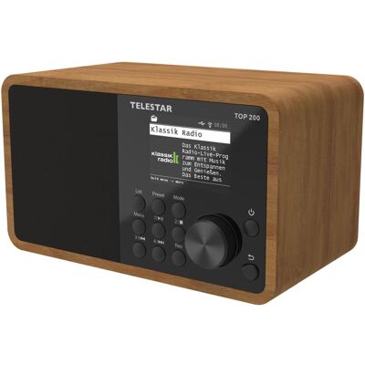 Telestar Top 200 (DAB+, FM, Internetradio, Bluetooth, WLAN), Radio, Braun Telestar Top 200 (DAB+, FM, Internetradio, Bluetooth, WLAN), Radio, Braun
