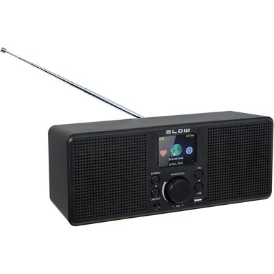 Blow 77-591# Radio przenośne internetowe ri2 (DAB, DAB+, FM, Bluetooth, WLAN), Radio, Schwarz Blow 77-591# Radio przenośne internetowe ri2 (DAB, DAB+, FM, Bluetooth, WLAN), Radio, Schwarz