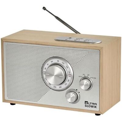 ELTA Radio Eltra Radio Słowik Eltra MP3 USB microUSB BT jasny brąz (FM, LW, Bluetooth), Radio, Braun ELTA Radio Eltra Radio Słowik Eltra MP3 USB microUSB BT jasny brąz (FM, LW, Bluetooth), Radio, Braun