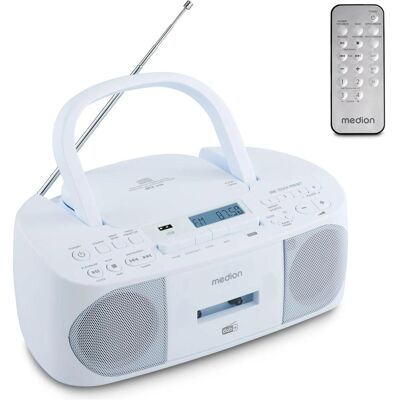 Medion LIFE DRX-1 Plus Boombox (DAB+, FM, PLL, Bluetooth), Radio, Blau Medion LIFE DRX-1 Plus Boombox (DAB+, FM, PLL, Bluetooth), Radio, Blau