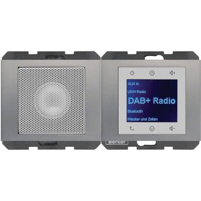 Berker 30807004 (DAB+, KW, Bluetooth), Radio, Silber Berker 30807004 (DAB+, KW, Bluetooth), Radio, Silber