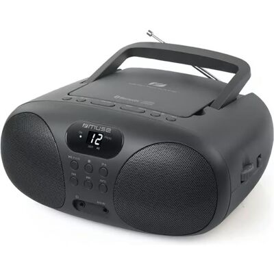 Muse Interactive solution Portable Radio CD Player With Bluetooth MD-208BT AUX in (FM, Bluetooth), Radio, Grau Muse Interactive solution Portable Radio CD Player With Bluetooth MD-208BT AUX in (FM, Bluetooth), Radio, Grau