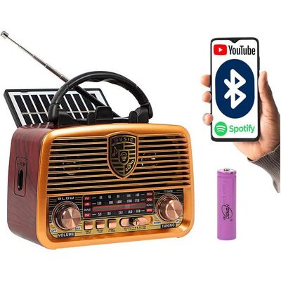 Radio Blow Ra10 - Tragbares Analog Radio mit Bluetooth & Solar Radio Blow Ra10 - Tragbares Analog Radio mit Bluetooth & Solar