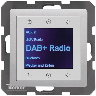 Berker BERK Radio Touch (DAB+, FM, KW, LW, MW), Radio, Silber Berker BERK Radio Touch (DAB+, FM, KW, LW, MW), Radio, Silber