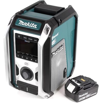 Makita DMR 115 F1 Akku Baustellenradio 12V - 18V Bluetooth DAB+ IP65 + 1x Akku 3,0 Ah, ohne Ladeger (DAB, DAB+, FM, Bluetooth), Radio, Schwarz Makita DMR 115 F1 Akku Baustellenradio 12V - 18V Bluetooth DAB+ IP65 + 1x Akku 3,0 Ah, ohne Ladeger (DAB, DAB+, FM, Bluetooth), Radio, Schwarz