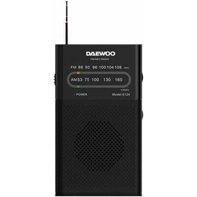 Daewoo DW1027 (AM, FM), Radio, Schwarz Daewoo DW1027 (AM, FM), Radio, Schwarz