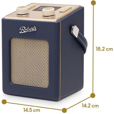 Roberts Revival Mini 2 (DAB, DAB+, FM, Bluetooth), Radio, Blau Roberts Revival Mini 2 (DAB, DAB+, FM, Bluetooth), Radio, Blau