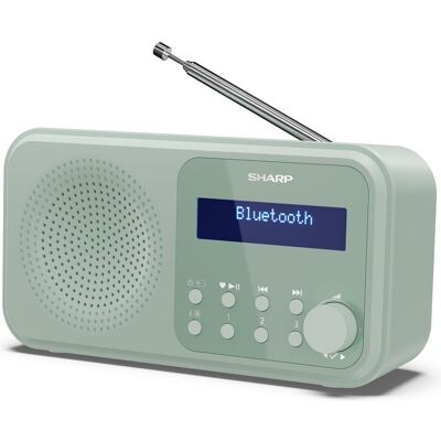 Sharp TOKYO Portable Digital Radio (DAB, DAB+, FM, Bluetooth), Radio, Grün Sharp TOKYO Portable Digital Radio (DAB, DAB+, FM, Bluetooth), Radio, Grün