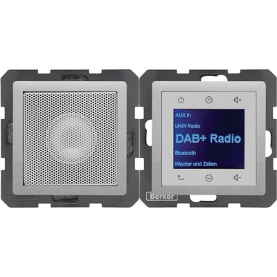 Berker BERK Radio Touch (DAB+, KW), Radio, Silber Berker BERK Radio Touch (DAB+, KW), Radio, Silber
