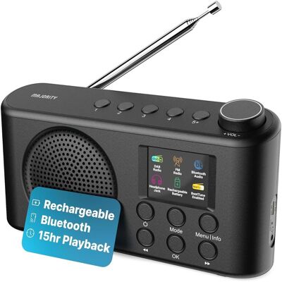 Majority Orwell 2026 Tragbares DAB-Radio - Schwarz (DAB+, Bluetooth), Radio, Schwarz Majority Orwell 2026 Tragbares DAB-Radio - Schwarz (DAB+, Bluetooth), Radio, Schwarz