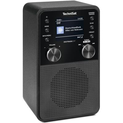 TechniSat DigitRadio 317 schwarz (DAB+, FM, Bluetooth), Radio, Schwarz TechniSat DigitRadio 317 schwarz (DAB+, FM, Bluetooth), Radio, Schwarz