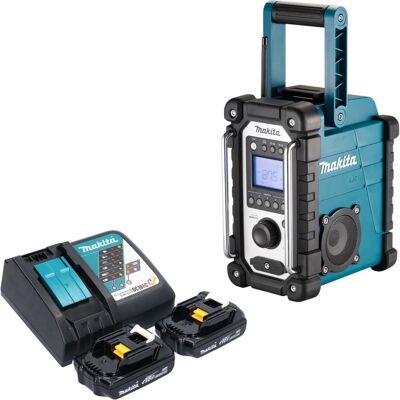 Makita DMR 116 RY Akku Baustellenradio 14,4 - 18 V AM FM AUX + 2x Akku 1,5 Ah + Ladegerät (AM, FM), Radio Makita DMR 116 RY Akku Baustellenradio 14,4 - 18 V AM FM AUX + 2x Akku 1,5 Ah + Ladegerät (AM, FM), Radio