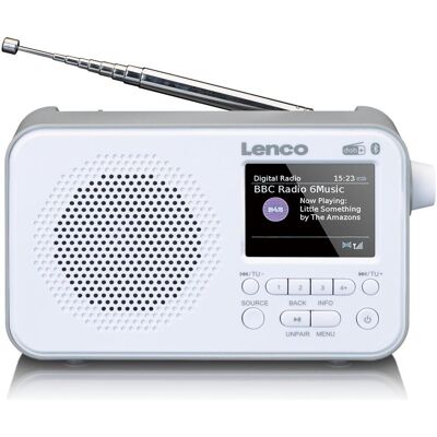 Lenco PDR-036 (DAB+, FM, Bluetooth), Radio, Weiss Lenco PDR-036 (DAB+, FM, Bluetooth), Radio, Weiss