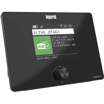 Imperial Kompaktes Hybrid-Radio (Internet, DAB+, FM-HiFi-Tuner) mit Bluetooth (Internetradio, Bluetooth, WLAN), Radio, Schwarz Imperial Kompaktes Hybrid-Radio (Internet, DAB+, FM-HiFi-Tuner) mit Bluetooth (Internetradio, Bluetooth, WLAN), Radio, Schwarz