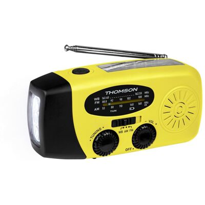 Thomson Emergency Hand Crank Radio - Yellow (AM, FM), Radio, Gelb Thomson Emergency Hand Crank Radio - Yellow (AM, FM), Radio, Gelb