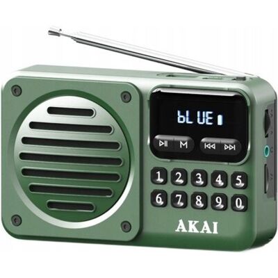 Akai Radio Radio przenośne kieszonkowe APR-300, Radio, Grün Akai Radio Radio przenośne kieszonkowe APR-300, Radio, Grün