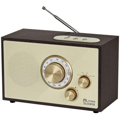 ELTA Radio Eltra Radio Słowik Eltra MP3 USB microUSB BT ciemny brąz (FM, LW, Bluetooth), Radio, Braun ELTA Radio Eltra Radio Słowik Eltra MP3 USB microUSB BT ciemny brąz (FM, LW, Bluetooth), Radio, Braun