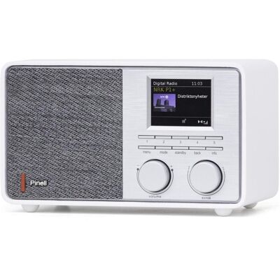 Pinell Supersound 201W - DAB+/Internet tafelradio - wit (DAB+, FM, Bluetooth, WLAN), Radio, Weiss, Grau Pinell Supersound 201W - DAB+/Internet tafelradio - wit (DAB+, FM, Bluetooth, WLAN), Radio, Weiss, Grau