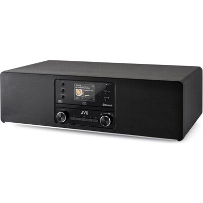 JVC Mini Wieża All In One RD-E984B Black Radio internetowe (DAB, DAB+, FM, Bluetooth, WLAN), Radio, Schwarz JVC Mini Wieża All In One RD-E984B Black Radio internetowe (DAB, DAB+, FM, Bluetooth, WLAN), Radio, Schwarz