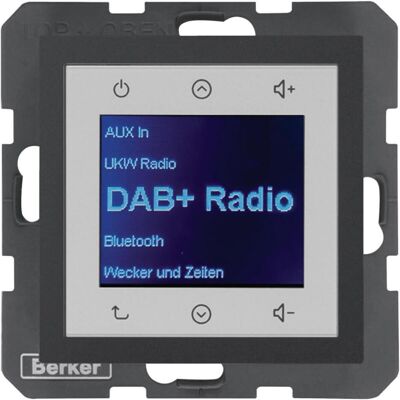 Berker BERK Radio Touch (DAB+, FM), Radio, Grau Berker BERK Radio Touch (DAB+, FM), Radio, Grau