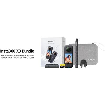 Insta360 X3 Advanced Combo (30p, Bluetooth, WLAN), Action Cam, Schwarz Insta360 X3 Advanced Combo (30p, Bluetooth, WLAN), Action Cam, Schwarz