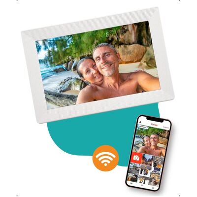Digitale Dissidenz fotolijst met WiFi en Frameo App Fotokader - 10 inch - Pora HD+ -IPS Display Wit - Micro SD - Touchs (10.10", 1280 x 800 Pixel), Digitaler Bilderrahmen, Weiss Digitale Dissidenz fotolijst met WiFi en Frameo App Fotokader - 10 inch - Pora HD+ -IPS Display Wit - Micro SD - Touchs (10.10", 1280 x 800 Pixel), Digitaler Bilderrahmen, Weiss