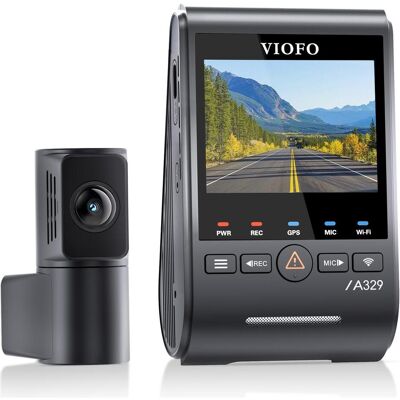 Viofo A329S 2CH (Bluetooth, Eingebautes Display, GPS-Empfänger, WLAN, 4K), Dashcam, Schwarz Viofo A329S 2CH (Bluetooth, Eingebautes Display, GPS-Empfänger, WLAN, 4K), Dashcam, Schwarz