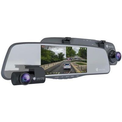 Navitel MR255NV smart rearview mirror equipped with a DVR (Eingebautes Display, Eingebautes Mikrofon, GPS-Empfänger, Full HD), Dashcam, Schwarz Navitel MR255NV smart rearview mirror equipped with a DVR (Eingebautes Display, Eingebautes Mikrofon, GPS-Empfänger, Full HD), Dashcam, Schwarz