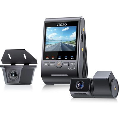 Viofo A329TW 3CH (Front + Telephoto + Waterproof Rear camera + GPS + CPL) Dashcam (GPS-Empfänger, Sprachsteuerung, 4K), Dashcam Viofo A329TW 3CH (Front + Telephoto + Waterproof Rear camera + GPS + CPL) Dashcam (GPS-Empfänger, Sprachsteuerung, 4K), Dashcam