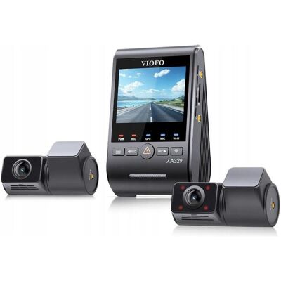 Viofo A329S 3CH (Bluetooth, Eingebautes Display, GPS-Empfänger, 4K), Dashcam, Schwarz Viofo A329S 3CH (Bluetooth, Eingebautes Display, GPS-Empfänger, 4K), Dashcam, Schwarz