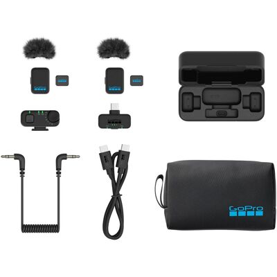GoPro Wireless Mic Complete Kit - EU (Bluetooth, GPS, WLAN), Action Cam, Schwarz GoPro Wireless Mic Complete Kit - EU (Bluetooth, GPS, WLAN), Action Cam, Schwarz