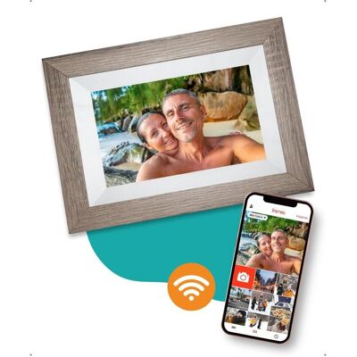 Digitale Dissidenz fotolijst met WiFi en Frameo App Fotokader - 8 inch - Pora HD+ -IPS Display Bruin/Hout - Micro SD - (8", 1280 x 800 Pixel), Digitaler Bilderrahmen, Braun Digitale Dissidenz fotolijst met WiFi en Frameo App Fotokader - 8 inch - Pora HD+ -IPS Display Bruin/Hout - Micro SD - (8", 1280 x 800 Pixel), Digitaler Bilderrahmen, Braun