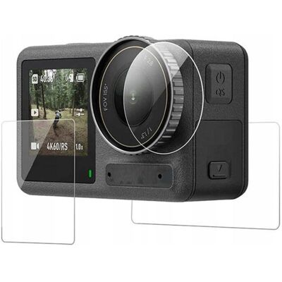 Telesin Osłona Ochronna Ochrona na 2x Ekran Obiektyw DJI OSMO ACTION 5 PRO / S6-FLM-10TDJ, Geräte Schutzfolie Telesin Osłona Ochronna Ochrona na 2x Ekran Obiektyw DJI OSMO ACTION 5 PRO / S6-FLM-10TDJ, Geräte Schutzfolie