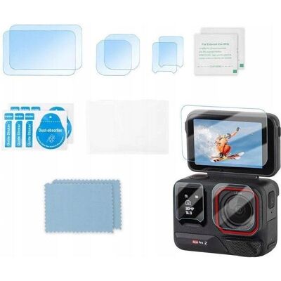 Sunnylife Zestaw Osłon 6x Osłona na Obiektyw + 2x Ekran LCD Kamera Insta360 ACE PRO 2 / BHM917, Action Cam Zubehör Sunnylife Zestaw Osłon 6x Osłona na Obiektyw + 2x Ekran LCD Kamera Insta360 ACE PRO 2 / BHM917, Action Cam Zubehör