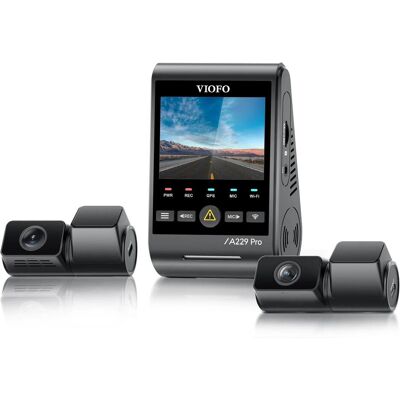 Viofo A229 PRO TELE 3CH (GPS-Empfänger, 4K), Dashcam, Schwarz Viofo A229 PRO TELE 3CH (GPS-Empfänger, 4K), Dashcam, Schwarz
