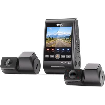 Viofo A229 ULTRA 3CH-G GPS Videorekorder (Eingebautes Display, GPS-Empfänger, WLAN, 4K), Dashcam Viofo A229 ULTRA 3CH-G GPS Videorekorder (Eingebautes Display, GPS-Empfänger, WLAN, 4K), Dashcam