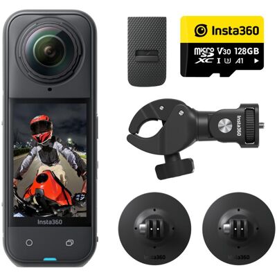 Insta360 X5 Motorcycle Bundle (30p, Bluetooth, GPS, WLAN), Action Cam, Schwarz Insta360 X5 Motorcycle Bundle (30p, Bluetooth, GPS, WLAN), Action Cam, Schwarz