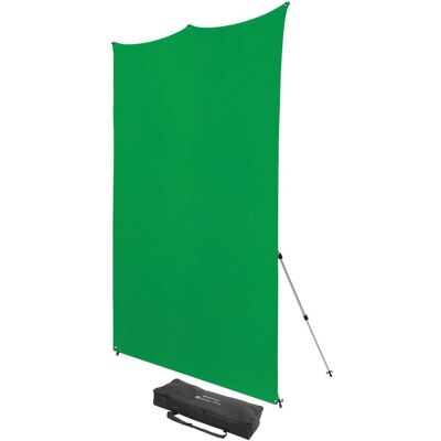 Westcott X Drop Pro Kreukbestendige Achtergrond Kit Chroma Key Green Screen (8' x 8') (240 cm, 244 cm), Hintergrundsystem, Grün Westcott X Drop Pro Kreukbestendige Achtergrond Kit Chroma Key Green Screen (8' x 8') (240 cm, 244 cm), Hintergrundsystem, Grün