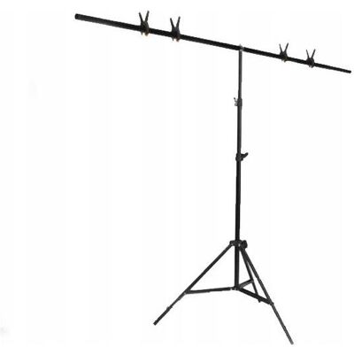 Puluz Zestaw Atelier T Do Teł Belka 200cm + Statyw 200cm + 4 Klipsy, Hintergrundsystem Puluz Zestaw Atelier T Do Teł Belka 200cm + Statyw 200cm + 4 Klipsy, Hintergrundsystem