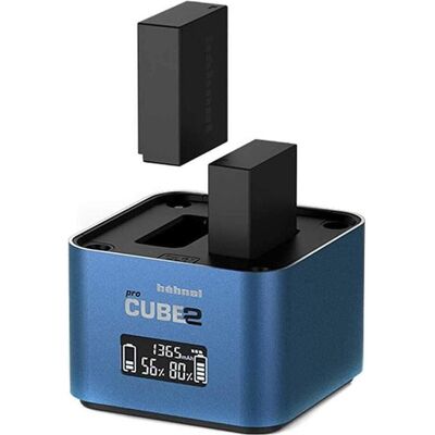 Hähnel Procube 2 Twin Charger Panasonic (Kamera Akku Ladegerät), Kamera Stromversorgung, Blau Hähnel Procube 2 Twin Charger Panasonic (Kamera Akku Ladegerät), Kamera Stromversorgung, Blau