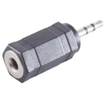 Shiverpeaks S/CONN maximum connectivity Adapter, Klinkenstecker Stereo 2,5mm auf Klinkenkupplung Stereo 3,5mm (Klinkenadapter), Audio Adapter, Schwarz Shiverpeaks S/CONN maximum connectivity Adapter, Klinkenstecker Stereo 2,5mm auf Klinkenkupplung Stereo 3,5mm (Klinkenadapter), Audio Adapter, Schwarz