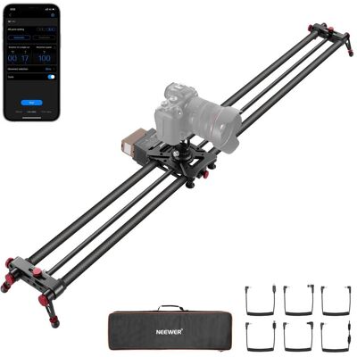 Neewer 120cm Carbon Fiber Motorized Camera Slider With App Control, Video Zubehör, Schwarz Neewer 120cm Carbon Fiber Motorized Camera Slider With App Control, Video Zubehör, Schwarz