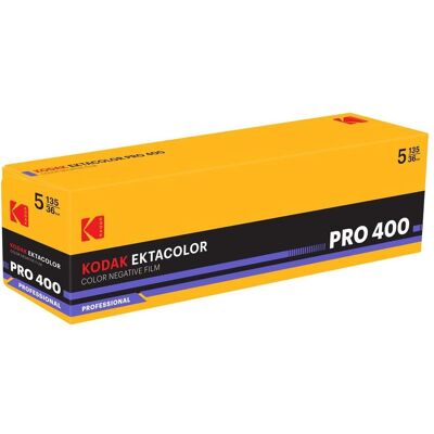 Kodak Ektacolor Pro 400 135-36, 5er-Pack, Analogfilm Kodak Ektacolor Pro 400 135-36, 5er-Pack, Analogfilm