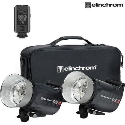 Elinchrom Elc Pro HD 1000 - Dual Monolight Kit (Set, 1000 Ws), Studioblitz, Schwarz Elinchrom Elc Pro HD 1000 - Dual Monolight Kit (Set, 1000 Ws), Studioblitz, Schwarz
